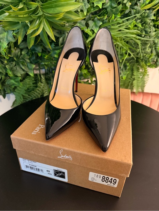 Christian Louboutin Shoes - Christian Louboutin Black Patent 100mm Iriza